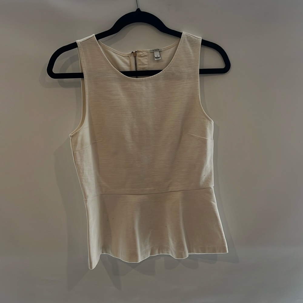 J Crew Peplum Top